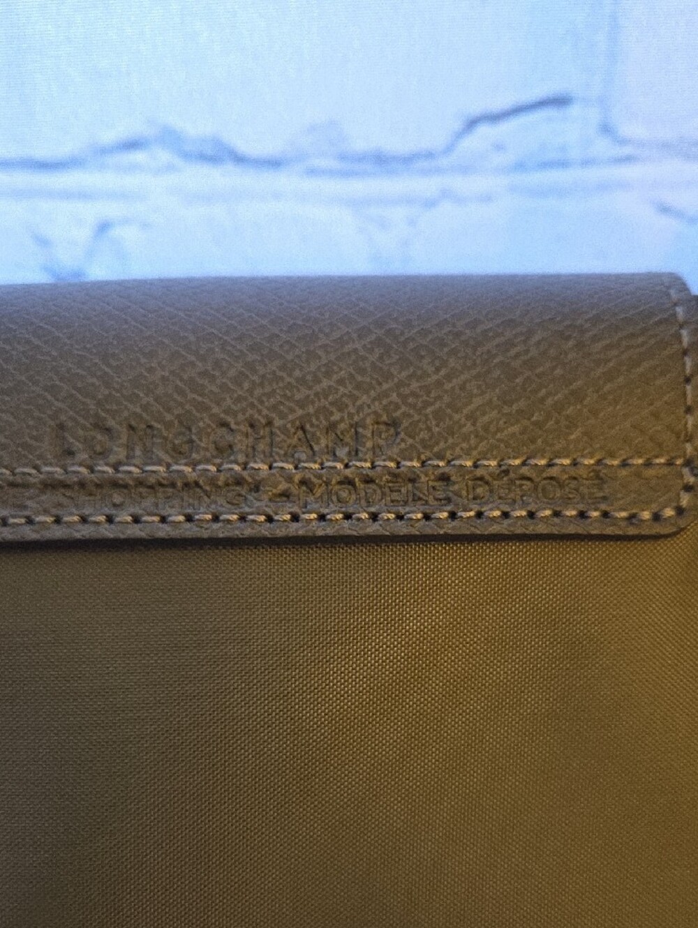 Longchamp Le Pliage Gray Medium Nylon Tote Bag - Picture 4 of 7
